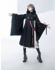 Princess Chronicles - Nameless Blade - Waste Soil Ouji Lolita Black Coat Set