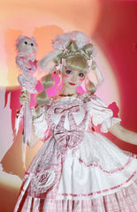 Half Sweet Lolita - Sweetheart Rescue - Sweet Lolita Dress Pink Lolita JSK Dress