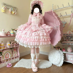 Hanguliang - Love Feathered Bond - Wedding Sweet Lolita JSK Gorgeous Bridal Blouse