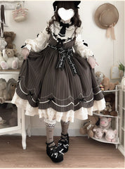 Buling Moon - Sweetheart Puppet - Retro Lolita OP Elegant Daily Lolita Dress