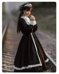 With PUJI - Confession - Nun Lolita OP Dress