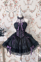 Alice Girl - Cross Maiden - Gothic Lolita Dress, Ballet Halterneck Lolita JSK