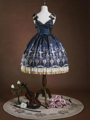 Strawberry Witch - Classic Lolita JSK Suit Gold Foil Stamping Lolita Dress