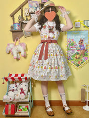 Miss Cube - Dress Up Dolls - Summer Kawaii Lolita JSK Dress Customized Size