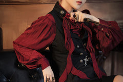 Immortal Thorn - Immortal Moon Night Song - Ouji Lolita Swallow-tailed Blouse