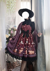 Cheese Cocoa - Vampire Cat - Normal Waist Lolita Halloween JSK Dress