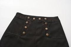 Immortal Thorn - Eternal Treasure Voyage - Ouji Lolita Pants with Waist Embroidery and Buttons