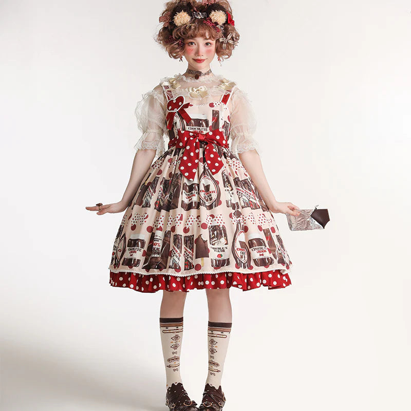 Confession Balloon - Sweet Lolita Chocolate Kawaii Daily Lolita JSK