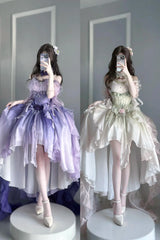 Meowing and fruity - Midsummer Dream - High-low Hem Fairy Lolita Dress