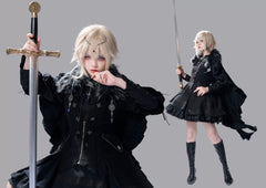 Wuyuzhe - Dragoon Knight 1.0 Version - Western Fantansy Style Suit Embroidery Dress Set Double-Sided Vest