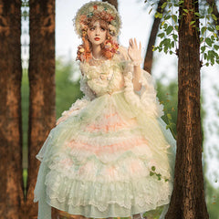 Cat Fairy - The Floating Fireflies and Dreams - Gorgeous Wedding Lolita Tea Party Dress
