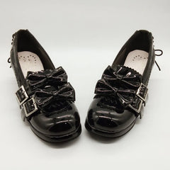 Antaina - Sweet Lolita Mary Jane Shoes Shiny Bow Shoes