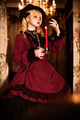 Miss Point - Perintz Manor - Gothic Lolita OP Long Sleeve Retro Lolita Dress