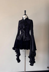 FlowerFairyDaily - Twilight Blessing - Gothic Lolita Blouse with Oversized Princess Sleeves