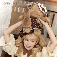 LovelyLota - KOKO Chocolate Rabbit - Furry Bunny Lolita Bag