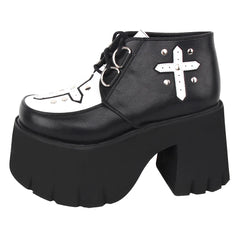 Angelic Imprint - Gothic Lolita Cross Classic Platform Shoes