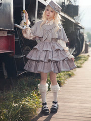Infanta - From Afar - Vintage Striped Peppy-Style Lolita JSK & Cape