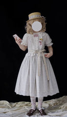 Miss Point - Little Anna - Elegant Lolita Cotton Puff Sleeve Blouse