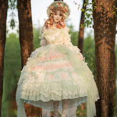 Cat Fairy - The Floating Fireflies and Dreams - Gorgeous Wedding Lolita Tea Party Dress