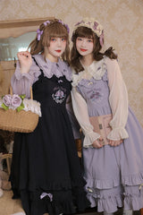 Yingtang - French Rose - Plus Size Lolita Dress Winter Lolita Sweater Set