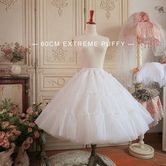 Aurora Ariel - A-line Extreme Fluffy Petiicoat | 23.6" (60 cm), Cotton Lining