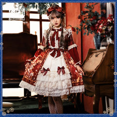 Cat Highness - Christmas New Year Han Lolita OP Dress