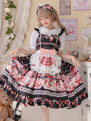 OCELOT - Sweet Lolita Lolita JSK and SK Rabbit Strawberry Dress