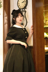 Sweet Wood - Plus Size Vintage Lolita OP Dress