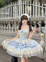 Sugar Girl - Dreamy Butterfly - Ballet-style Sweet Lolita JSK Dress With Large Bow Trailing
