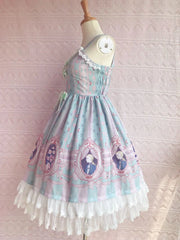 Yilia - Rose Lover Dream - Printed Bow Casual Lolita JSK