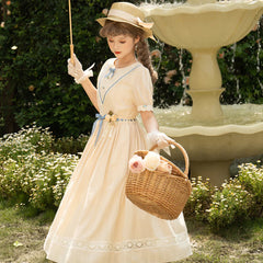 Miss Point - Happy Summer Elegant Lolita Floral OP Dress