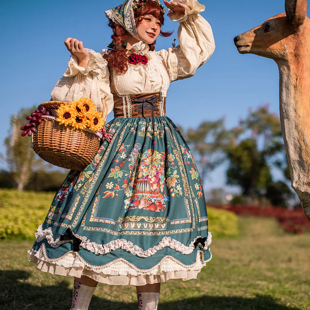 Miss Point - Rich Hymn - Lolita Bavarian Long Velvet JSK