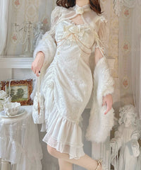 Melonshow - Chinese Style Lolita Dress - Camellia 2.0 Cheongsam Mermaid JSK