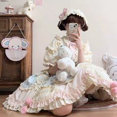 Uncle's Workshop - Dreamy Macaron - Sweet Lolita JSK Dress Solid Color Shirt