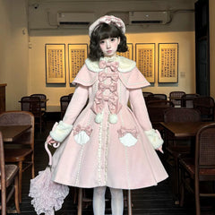 Sakurahime - Sweet Cookie - Sweet Lolita Coat Detachable Cape Pastel Outwear