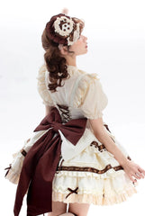 Chubby Cat Diary - Chocolate Layer Cake - Plus Size Cotton Lolita Jumper Dress