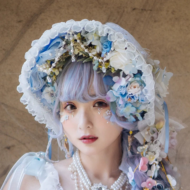 Cat Fair - Sakura Girl - Wedding Lolita Hair Accessories Bridal Hat Veil