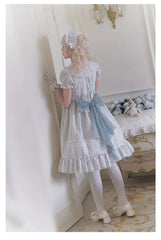 With PUJI - Annie's Dreamland - Cotton Lolita OP Dress Doll Collar Summer Dress