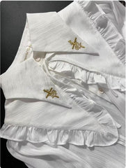 Immortal Thorn - Immortal Paperless Promise - Ouji Lolita Blouse Long Back Tail Shirt