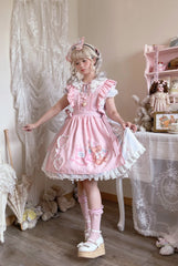 Eternity Spring - Barbie Bear - Sweet Lolita Bear Print JSK and OP