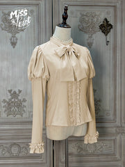 Miss Point - Classical Chocolate - Classic Lolita Blouse Customized Reteo Lolita Shirt